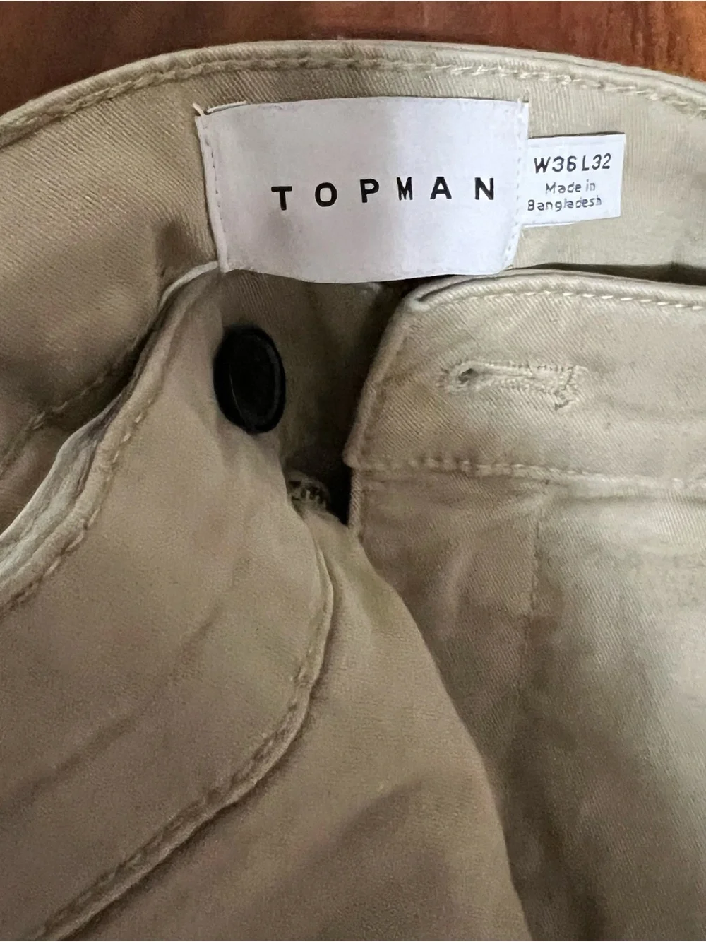 Topman Slim Chinos in Light Khaki